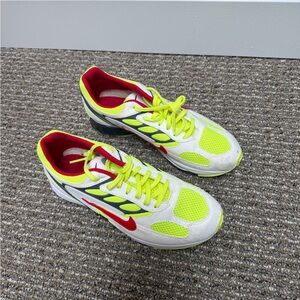 Nike Bright Yellow and Red Athletic Shoes